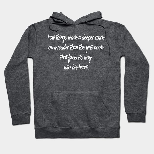 Few Things Leave a Deeper Mark on a Reader - Carlos Ruis Zafon Hoodie by MoviesAndOthers